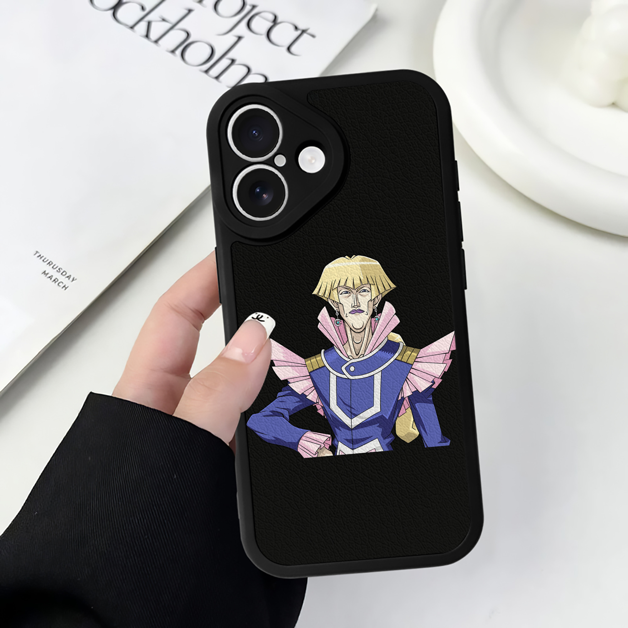 遊☆戯☆王 Yu-Gi-Oh! 【iPhone 16シリーズ対応】シリコンスマホケース（レザー調） 材質：シリコン